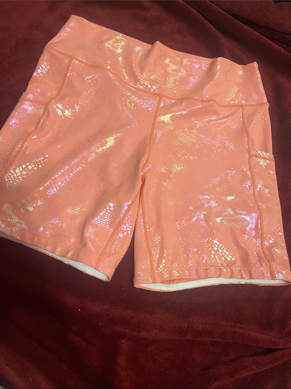 Constantly Varied Gear Iridescent Peach Bike Shorts